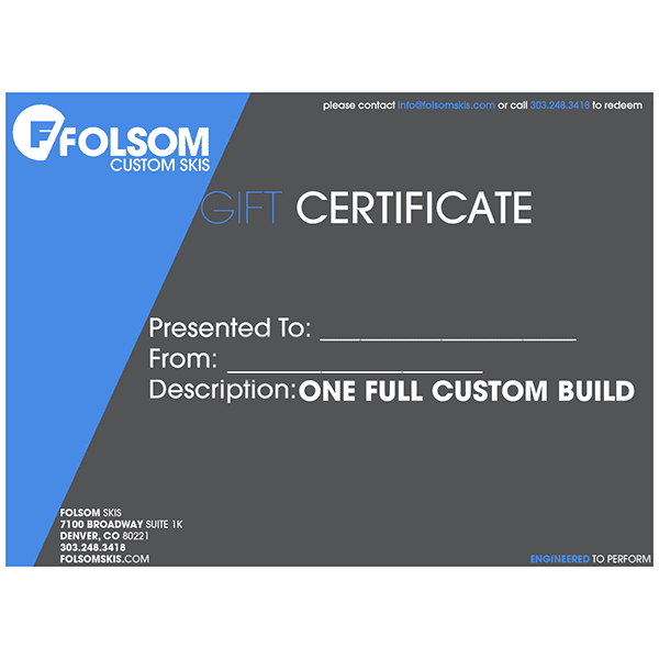 Built-to-Order Gift Certificate